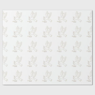 Dove of peace wrapping paper