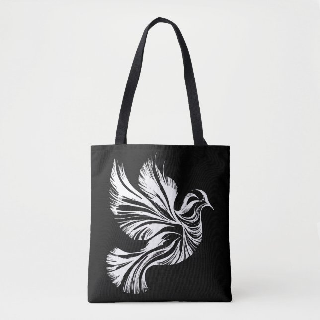Dove Outline Tote Bag (Front)