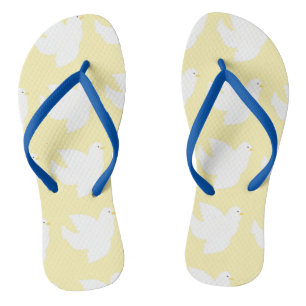 dove painting art jandals