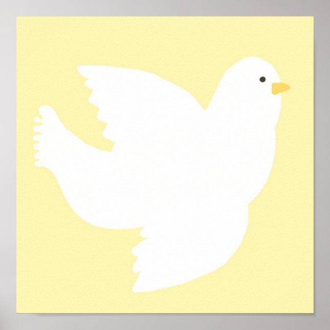 dove painting art poster (Front)
