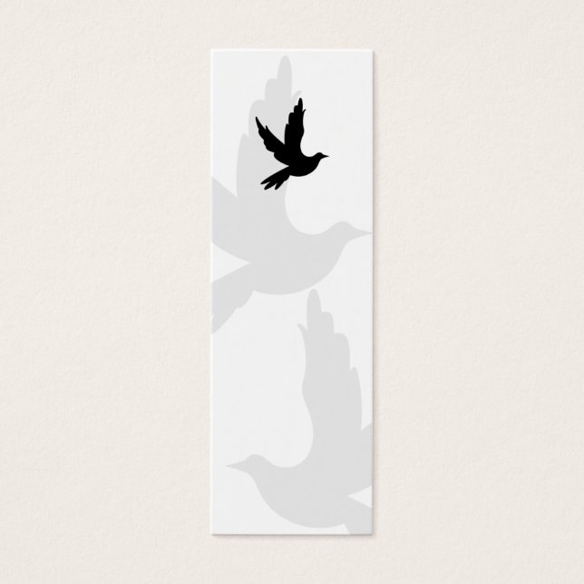 Dove Silhouette Bookmark (Front)