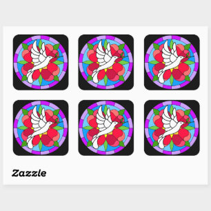 Dove Square Sticker