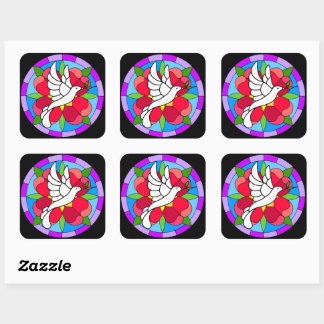 Dove Square Sticker