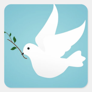Dove Square Sticker