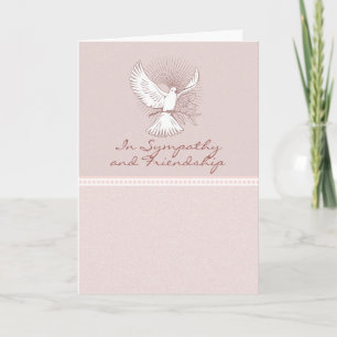 Dove Sympathy Card - In Sympathy And Friendship