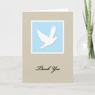 Dove Sympathy Thank You Card