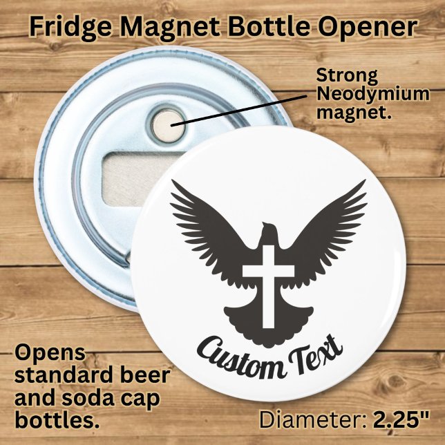 Dove with Cross Bottle Opener (Creator Uploaded)
