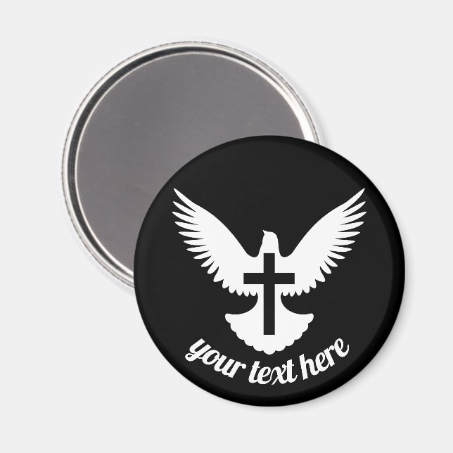 Dove with Cross Magnet (Front/Back)