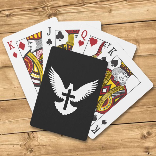 Dove with Cross Playing Cards (Creator Uploaded)