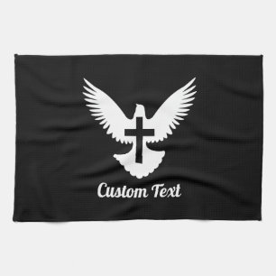 Dove with Cross Towel