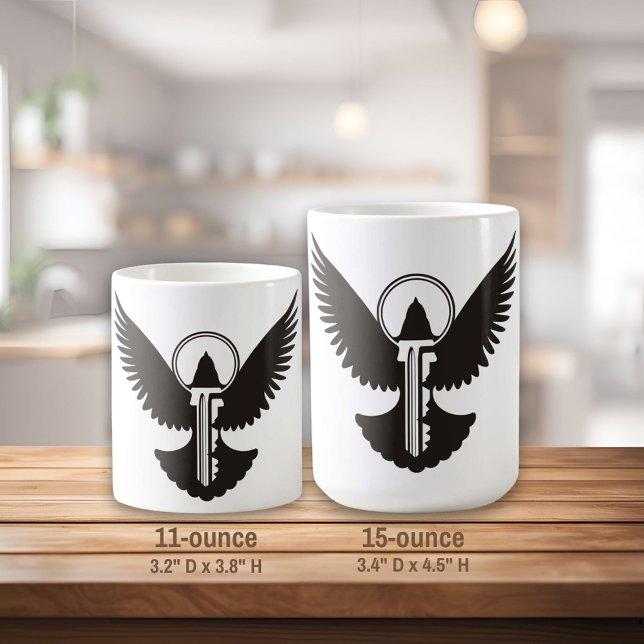 Dove with Key Coffee Mug (Creator Uploaded)