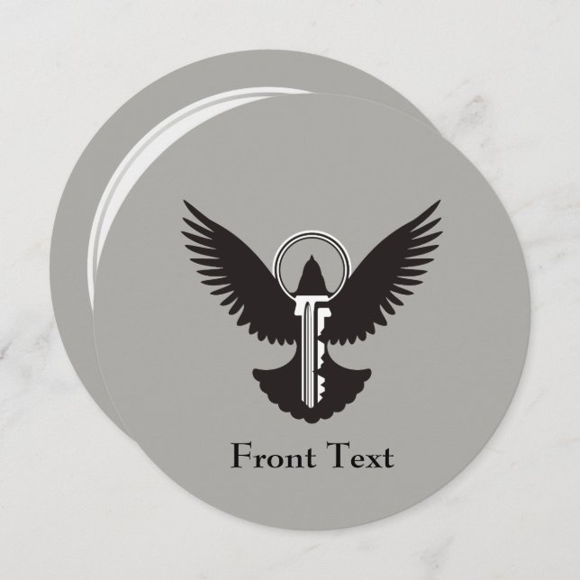 Dove with Key Invitation (Front/Back)