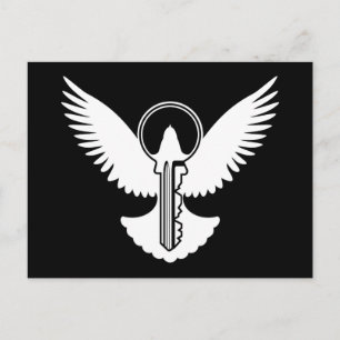 Dove with Key Postcard