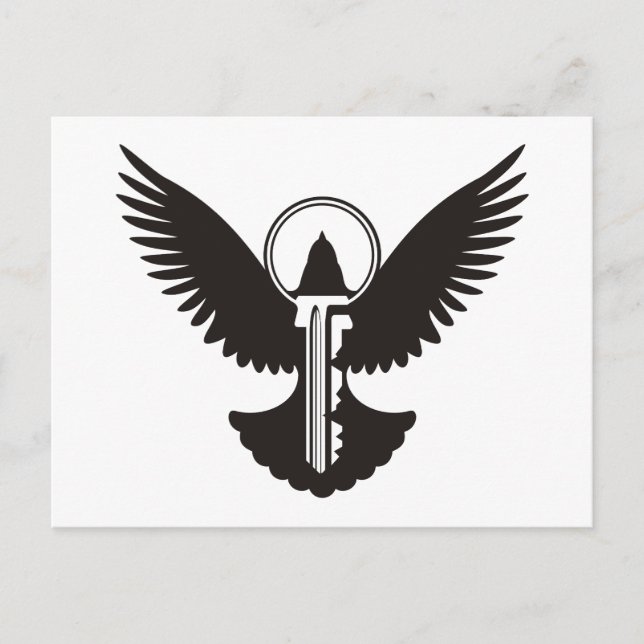 Dove with Key Postcard (Front)