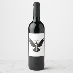 Dove with Key Wine Label