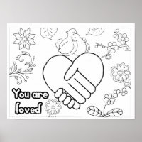 Dove you are loved wellness adult colouring