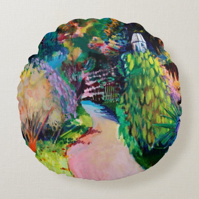 Dovecote Exotic Round Cushion (Front)