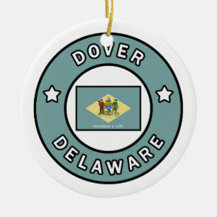 Dover Delaware Ceramic Tree Decoration