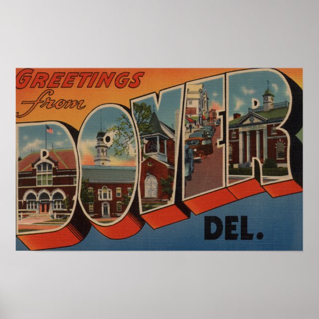 Dover, DelawareLarge Letter ScenesDover, DE Poster (Front)