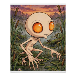 Dover Demon Collectable Card Art Poster