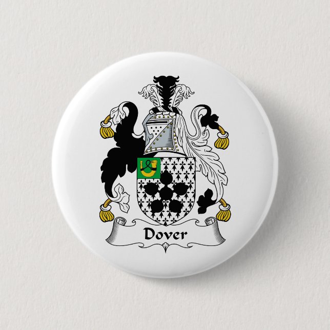Dover Family Crest 6 Cm Round Badge (Front)