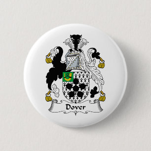 Dover Family Crest 6 Cm Round Badge