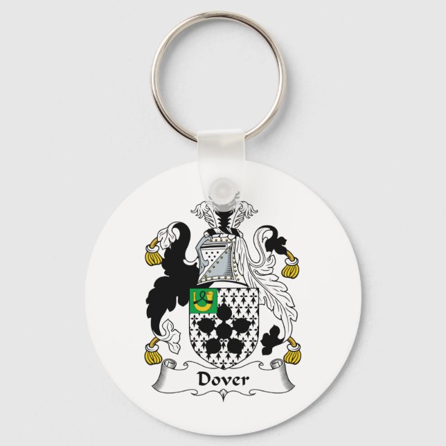 Dover Family Crest Key Ring (Front)