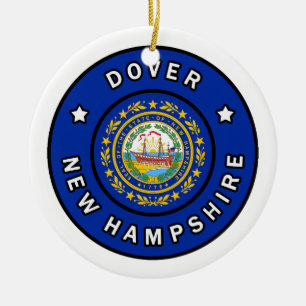 Dover New Hampshire Ceramic Tree Decoration