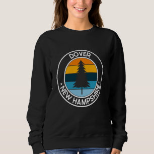 Dover New Hampshire NH USA City Pride Retro Sunset Sweatshirt