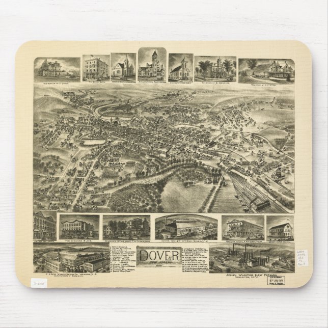 Dover New Jersey (1903) Mouse Pad (Front)