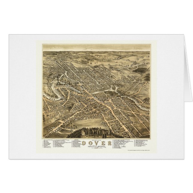 Dover, NH Panoramic Map - 1877 (Front Horizontal)