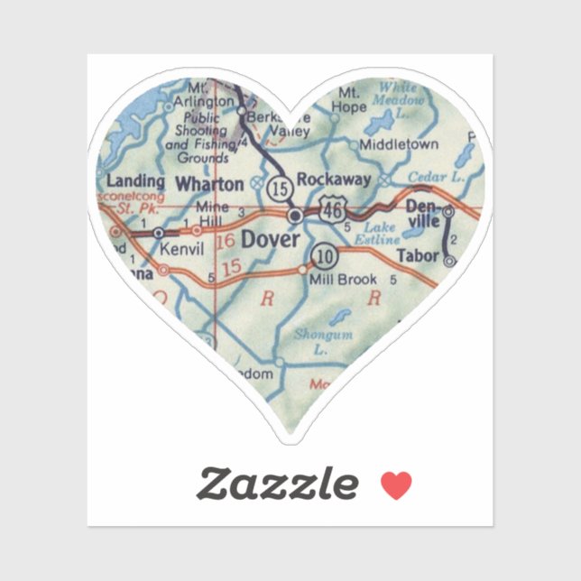 Dover NJ 50's Map (Sheet)