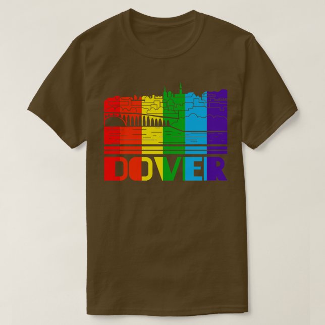 Dover Pride  Dover LGBT Gift LGBTQ Supporter Tee P (Design Front)
