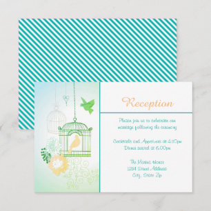 Doves & Cages - Reception Invitation