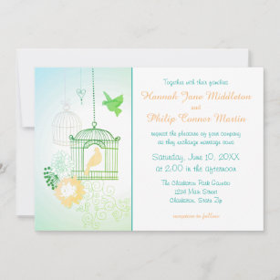 Doves & Cages - Wedding Invitation