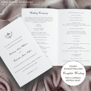 Doves Catholic Wedding Ceremony with Mass Program