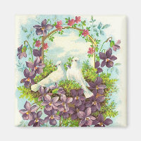Doves & flowers