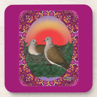 Doves Framed Coaster