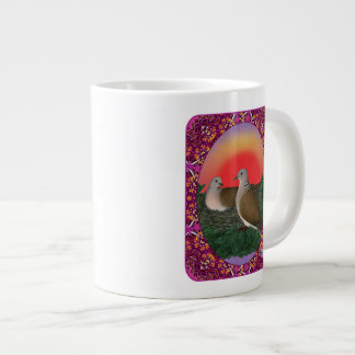 Doves Framed Large Coffee Mug