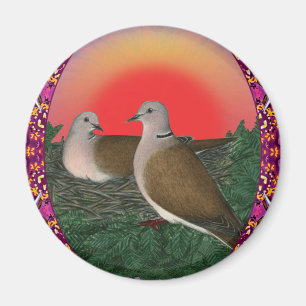 Doves Framed Magnet