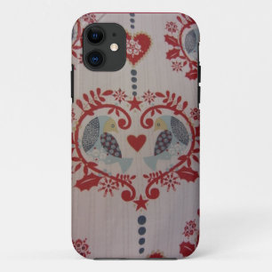 Doves & Hearts -- Pennsylvania Dutch Style Case-Mate iPhone Case