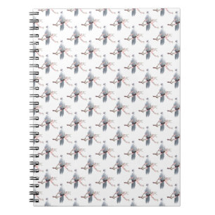 Doves on Branch Spiral Notebook