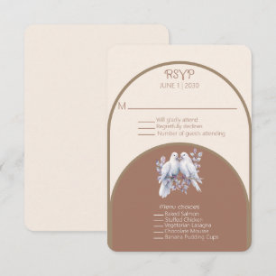 Doves Rings Mocha Mousse Light Beige Taupe Arched
