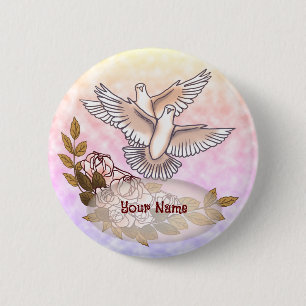 Doves Roses button