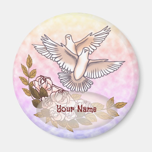 Doves Roses magnet (Front)