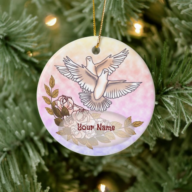 Doves Roses ornament (Tree)