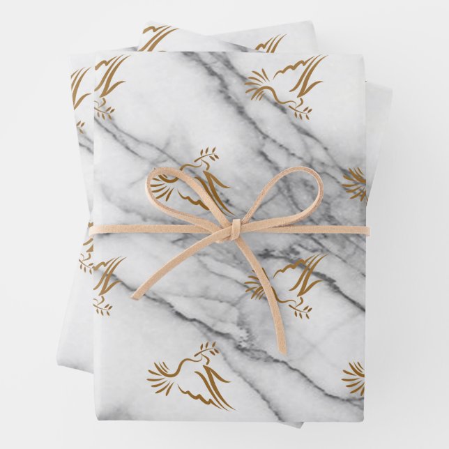 Doves Wrapping Paper Sheet (In situ)
