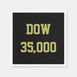 Dow 35000 Stock Market Celebration Napkin