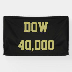 Dow 40000 Stock Market Celebration Banner