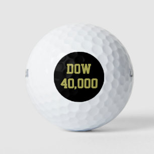 Dow 40000 Stock Market Celebration Golf Balls